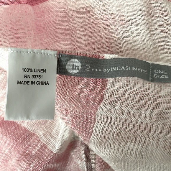 Gauzy, Sheer, Lightweight, Tasseled Summer Shawl/Scarf by in 2 INCASHMERE - Picture 7 of 7